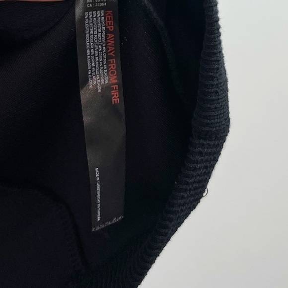 NEW FP Beach Free People Bubbly Puff Sleeve Ribbed Off Shoulder Mini Dress Black - Picture 7 of 7